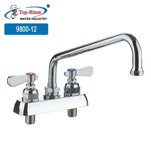 Type 9800-12 New Single Handle Brass Silver Color Kitchen Faucets For Kitchen Sink Tap