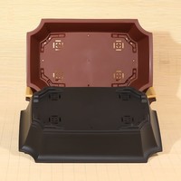 Pot de bonsaï en plastique rectangulaire traditionnel de 57cm 22.44 pouces pour la formation de bonsaï d'arbre
