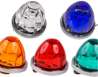 FARLUO HAVE DOT Éclairage LED stroboscopique bleu étanche 24V HY-07, neuf, type pastèque, feu de position latéral, feu champignon pour camion 1