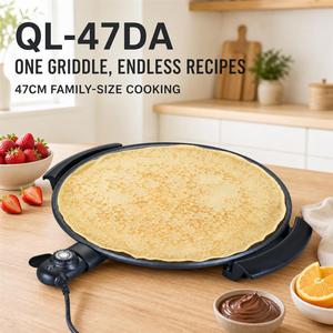 Plaque de cuisson électrique 2000W pour pain arabe plat 47cm avec contrôle manuel de la température pour Pita, <span class=keywords><strong>Saj</strong></span> et Khubz, idéale pour usage domestique et hôtelier - Product Image 5