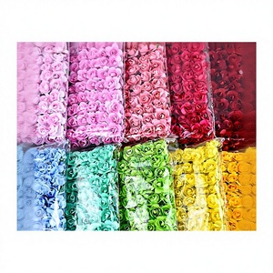 144 Rosas Artificiales de Papel, Ramo de Flores Hecho a Mano, Rosas Pequeñas Antibacterianas para Bodas, Celebraciones, Cajas de Dulces e Invitaciones - Product Image 2