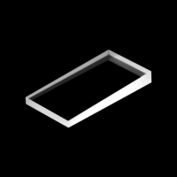 Ventana de Cuarzo Óptico Personalizada OEM, Ventana Protectora Infrarroja de Fluoruro de Calcio CaF2 para Termómetro Infrarrojo