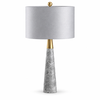 Lampe de table moderne en marbre naturel, abat-jour en tissu E27, lampe de bureau avec accent en métal doré, lampe décorative pour la rénovation d'hôtels de charme
