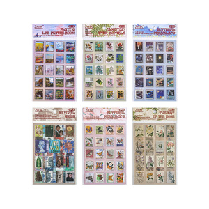 8 Hojas/paquete Pegatinas Creativas Misty Winter Berlin para Cuadernos, Pegatinas Vintage de Sellos, Película de Corte, Pegatinas para Cuadernos de Mascotas - Product Image 5