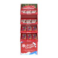 Boîte d'exposition pour bar à bonbons en carton de noël, présentoir pour chocolat, palette de promotion au supermarché