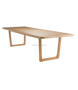 Hiện đại sang trọng rắn gỗ phòng ăn dài bảng mới được thiết kế góc tròn Chất lượng cao lắp ráp đồ nội thất cho mục - Product Image 1