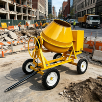 Malaxeur à béton compact diesel/essence avec roues, directement de l'usine