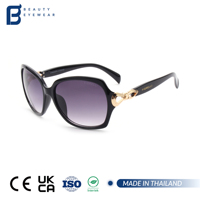 Kacamata Hitam Trendy Pria Wanita Unisex Logo Metal Custom OEM Bermerek Desainer Premium Mewah Fashion