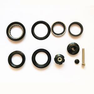 Composants de casque de vélo de montagne en acier noir 44 mm pour guidon de vélo, huit éléments cachés - Product Image 1