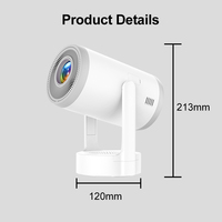 Proyector ODM OEM 1080p Android TV, Reproductor de Video y Películas Portátil, Reproductor Multimedia de Audio para el Hogar, Mini Proyector