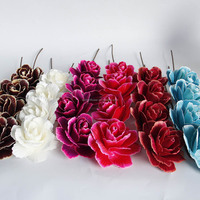 Bunga Kering Berkualitas Tinggi Murah, Peony Asia Besar, Bunga Kayu Kering Merah Putih Untuk Dekorasi