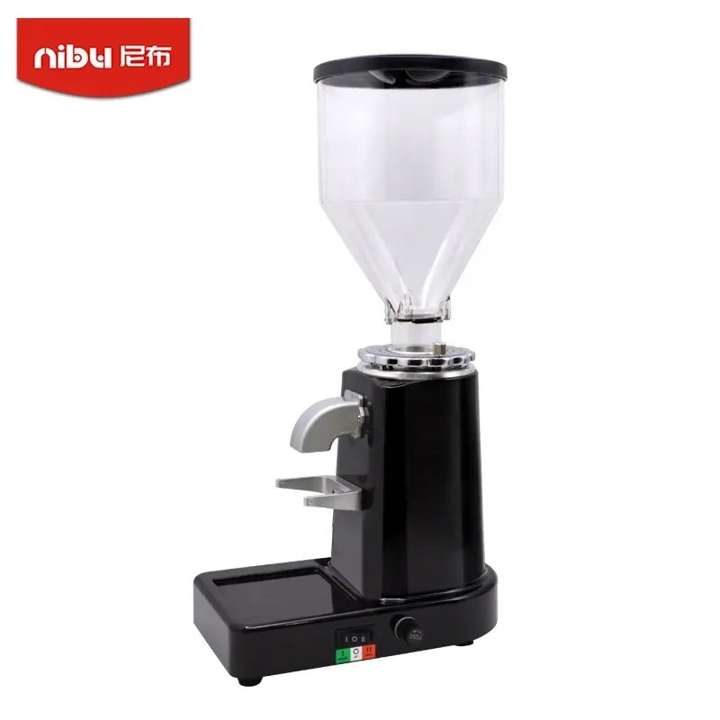 Automatic Electric Coffee Beans Grinder Electrical Steel Burr Single Dose Commercial Cafe Espresso Mill Coffee Grinder