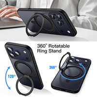 Étui de protection antichoc de luxe magnétique en TPU+PC de haute qualité avec rotation à 360° pour Apple iPhone 17 Air/18/17 Pro Max