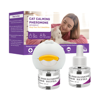 Diffuseur de phéromones apaisant pour chats et chiens – Soulage le stress, prévient les urinations aléatoires chez le chat, kit apaisant anti-anxiété pour animaux de compagnie