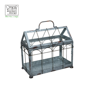 Esschert Design Home Decoration Victoria Eisen glas Mini Indoor <span class=keywords><strong>Terrarium</strong></span> Gewächshaus Gewächshaus Pflanze Glas <span class=keywords><strong>Terrarium</strong></span> - Product Image 2