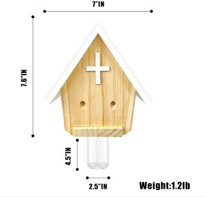 Vente en gros de pièges à abeilles de charpentier écologiques personnalisés Piège à abeilles en bois de style église en bois naturel pour l'extérieur Technique polie - Product Image 2