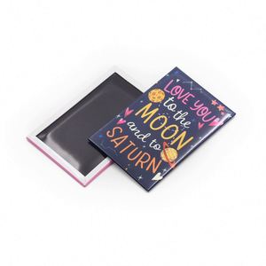 Manufactory Wholesale Custom Photo Magnets Low Moq Souvenir Gift Tin <b>Fridge</b> Magnet - Product Image 1
