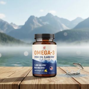 Capsules de Gel Molle de Haute Concentration d'Huile de Poisson Oméga-<span class=keywords><strong>3</strong></span> des Grands Fonds EPA/DHA 3600mg – Complément pour la Santé Cérébrale et Cardiaque – Vente en Gros - Product Image 2