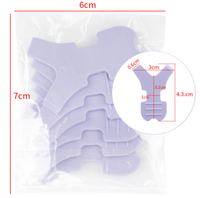 Nouvel outil de séparation de levage de cils en plastique Y forme peigne à cils brosse permanente de cils