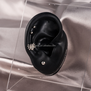 Labret personnalisé en acier inoxydable pour <span class=keywords><strong>piercing</strong></span> des <span class=keywords><strong>l</strong></span>èvres et des oreilles, accessoires corporels unisexes, motif araignée - Product Image 5