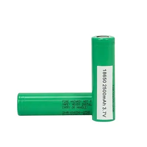 Bateria de lítio para ferramenta de chave de fenda e lanterna 2500mAh INR18650 25R 3.7v