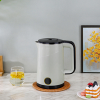 Bouilloire Électrique Personnalisable 1,8L en Acier Inoxydable 1500W, Ébullition Rapide, Arrêt Automatique, Protection Anti-Ébullition à Sec, pour Maison et Hôtel