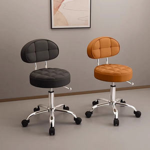 Silla de Pedicura Ergonómica de Acero Inoxidable con Ruedas y Rotación de 360 Grados, Ajustable e Hidráulica, para Salón de Belleza y Barbería, Venta al Por Mayor - Product Image 2