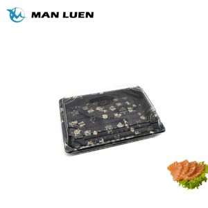 Provided Professional Square Plastic Food Packaging Tray Custom Disposable Food Sushi Tray