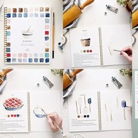 Livre de coloriage unique à motifs floraux aquarelle pour la décoration de la maison et idée cadeau, 40 feuilles