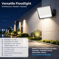 Projecteur 150W Extérieur IP65 Étanche 90° °   Angle de faisceau 3 CCT, interrupteur, garantie 3 ans, éclairage industriel CE