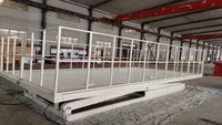 Plateforme élévatrice à ciseaux fixe hydraulique 20T pour charges lourdes, système de levage personnalisé, vente chaude