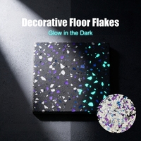 Epoxid-Bodenflakes Leuchtend im Dunkeln Direkt vom Hersteller Photolumineszente Chips Leuchtende Dekorative Flocken für Terrasse Einfahrt Bodenbelag