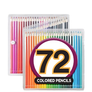 Ensemble de crayons de couleur professionnels promotionnels Premium 72 pièces de <span class=keywords><strong>haute</strong></span> qualité <span class=keywords><strong>en</strong></span> Clemshell pour dessiner et colorier - Product Image 2