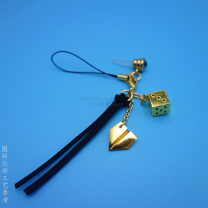Breloque de téléphone portable en forme de parapluie, pendentif en alliage avec chaîne perlée, accessoire décoratif 80*15mm - Product Image 4