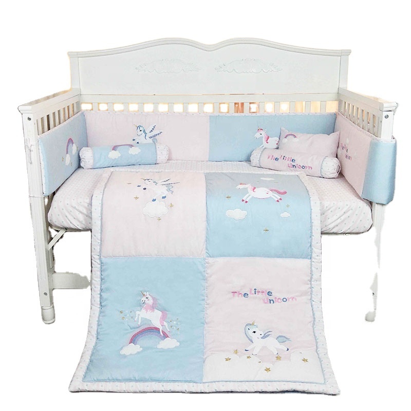 Embroidery Super Cute Soft Cotton Crib