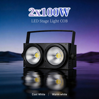 AICPOSE Éclairage de scène personnalisé, projecteur COB à deux grands faisceaux, lumière de scène LED pour DJ