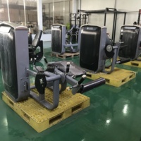 Équipement de musculation professionnel pour salle de sport : Machine à flexions de jambes assise à charge guidée pour l'entraînement de force