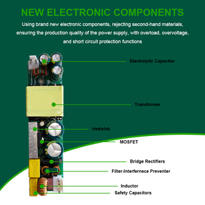 <span class=keywords><strong>12V</strong></span> 5A 60W scheda di alimentazione AC DC SMPS modalità di commutazione a uscita singola alimentazione per amplificatore - Product Image 4