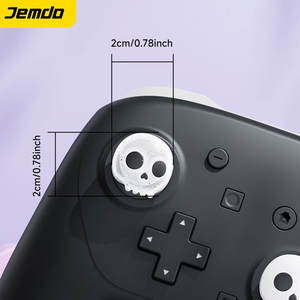 Jemdo Cute 3D Skull Pattern Gorra de silicona 4 piezas Joy-Handle-con Halloween Thumb Grip Protector Set para <span class=keywords><strong>Nintendo</strong></span> para Switch Game - Product Image 5