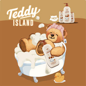 OEM TEDDY ISLANDE 120ml Natürliche Pflanzeninhaltsstoffe Kinder 2-in-1 Bad- und Haarwaschmittel - Product Image 1