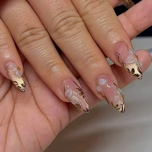 <span class=keywords><strong>Uñas</strong></span> Postizas Francesas Sun Star, Estilo Almendra, de ABS, Larga Duración, Extensión de <span class=keywords><strong>Uñas</strong></span>, Nuevas y <span class=keywords><strong>en</strong></span> Oferta - Product Image 2