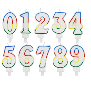 Vela con Número Dorado del 0 al 9 <span class=keywords><strong>para</strong></span> Decoración de <span class=keywords><strong>Pasteles</strong></span> de Cumpleaños - Product Image 3