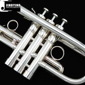 Strumento a Fiato in Ottone Jingying Music 2023, Tromba Professionale in EVA Tonalità Mi♭/Re con Corpo in Ottone, Valvole in Monel, Placcata in Argento - Product Image 5
