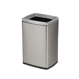 Poubelles de hall d'hôtel en acier inoxydable, poubelles sur pied pour entrée d'ascenseur avec cendriers et extincteurs à cigarettes - Product Image 2