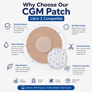 Couvre-capteurs <span class=keywords><strong>Libre</strong></span> 3 & 3 Plus, patchs adhésifs médicaux CGM imperméables et respirants, certifiés CE, sans latex, classe médicale I, durée 14 jours - Product Image 6