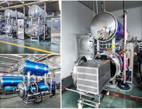 Autoclave à bain-marie pour la stérilisation des aliments préemballés, machine de stérilisation à double porte pour sachets, stérilisateur à vapeur