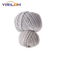 Venta al por mayor, buen precio, productos de material para muebles, cordón de algodón, cuerda de algodón de 3 hebras