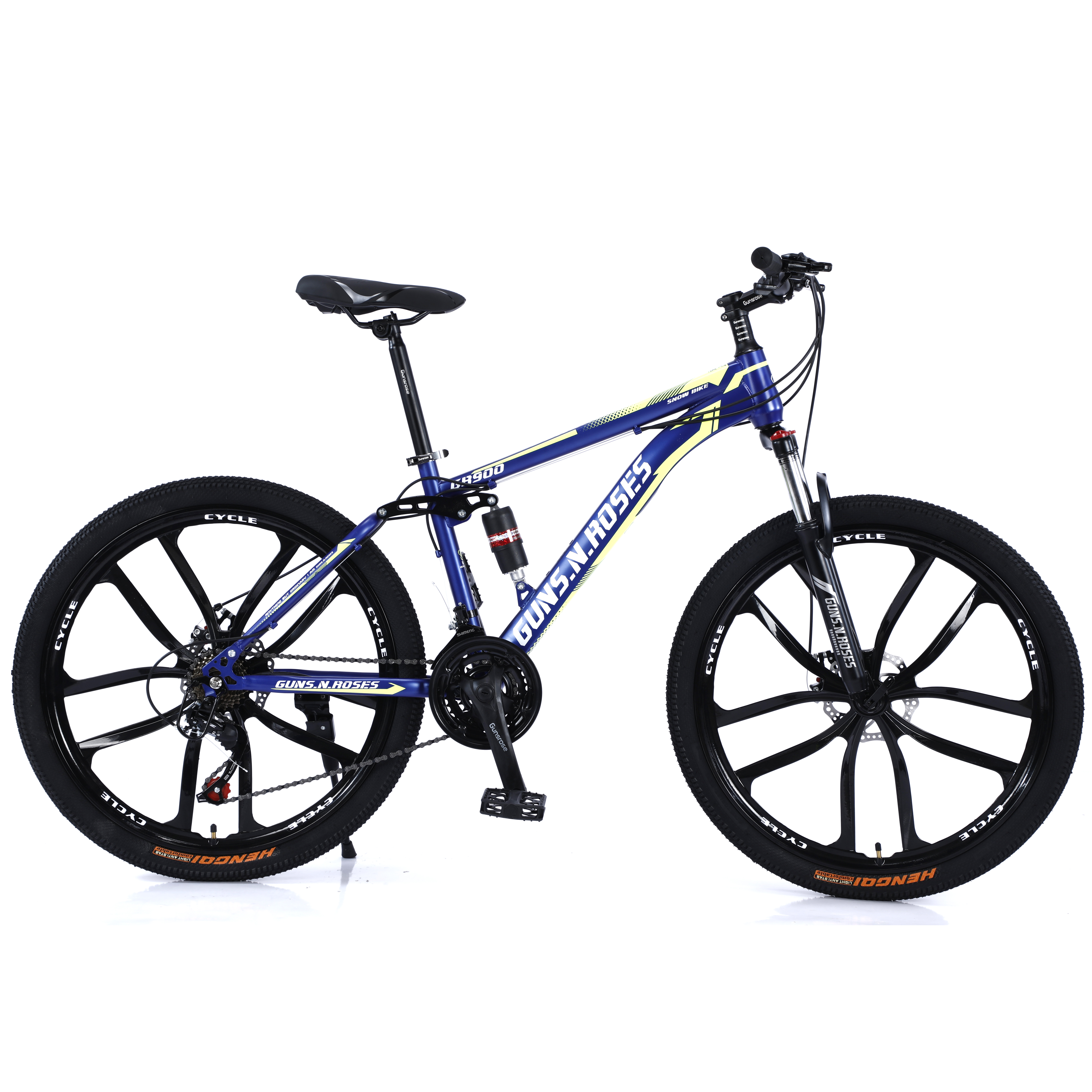 VTT Pliable 26 Pouces 21 Vitesses - Acier Carbone - Freins à Disque - Pour Adultes Et Ados