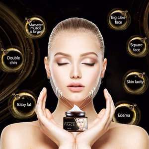 OEM Crème <span class=keywords><strong>amincissante</strong></span> pour le <span class=keywords><strong>menton</strong></span>, pour brûler les graisses et perdre du poids Crème chaude brûlant la cellulite en forme de V pour l'élimination des graisses corporelles Réduction des doubles joues - Product Image 1