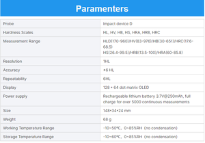 LS252D dijital taşınabilir Leeb sertlik test cihazı Metal ölçüm ekipmanları alüminyum alaşımlı çelik için Durometer ölçer - Product Image 4